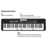 Casio LK-S250AD 61-key keyboard bundle, imported from the UK