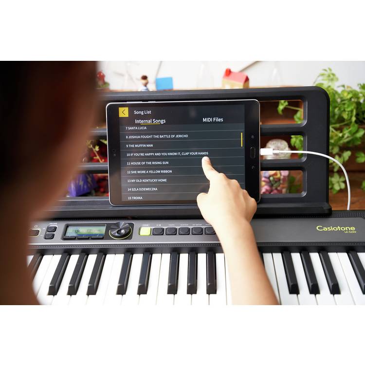 Casio LK-S250AD 61-key keyboard bundle, imported from the UK