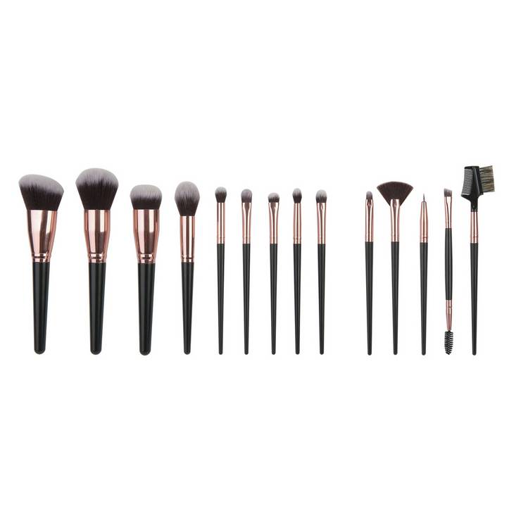 SY black makeup brush set 15pc, UK version