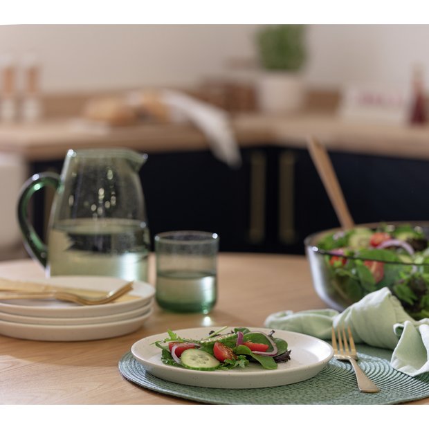 Habitat white stoneware side plates set of 4 - British product