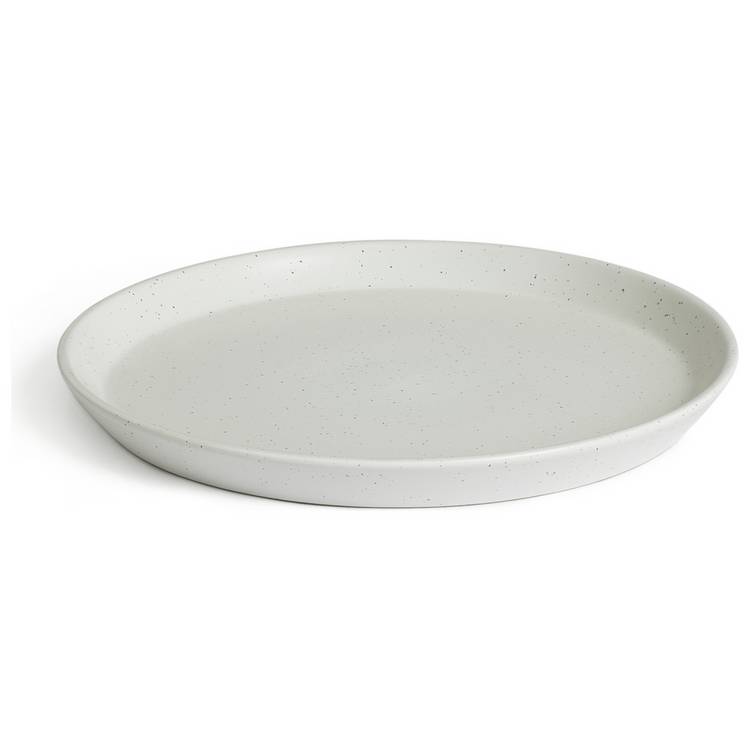 Habitat white stoneware side plates set of 4 - British product
