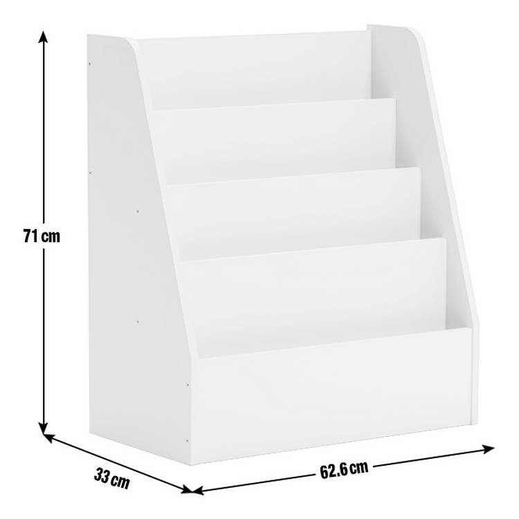 Habitat kids short bookcase white (British brand)
