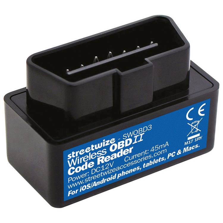 Streetwize wireless OBD diagnostic tool, imported from the UK