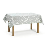 Habitat spot wipe clean tablecloth grey and white - British product