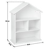 Argos Home white kids house bookcase 89cm tall - British product