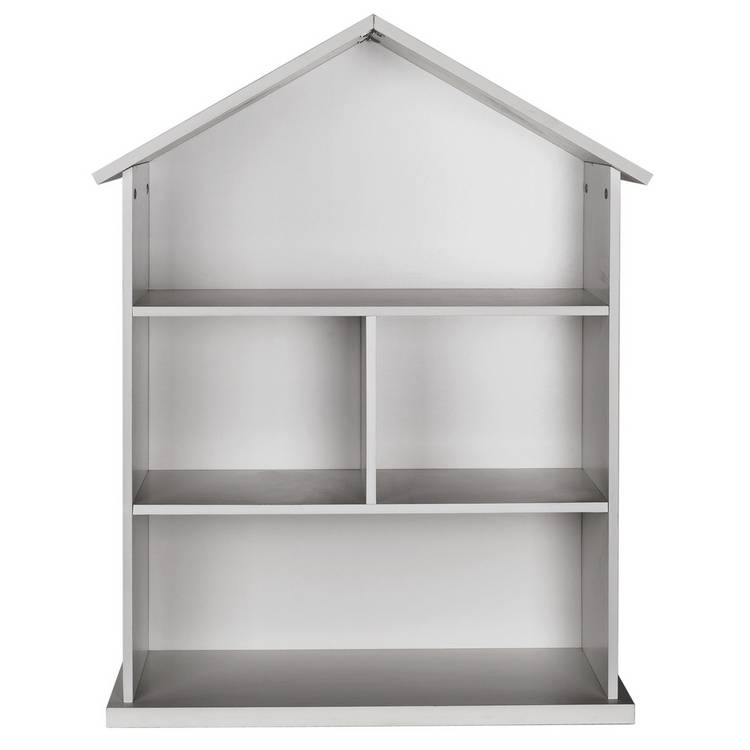 Argos Home white kids house bookcase 89cm tall - British product