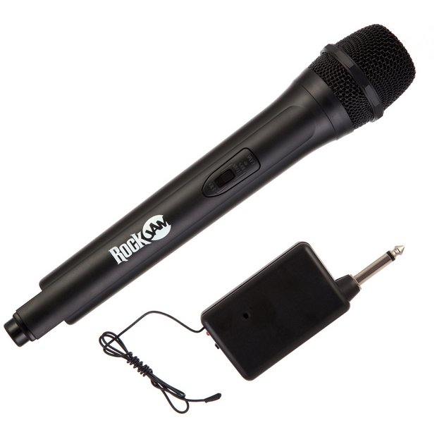 RockJam RJWM33-BK wireless microphone black, UK version
