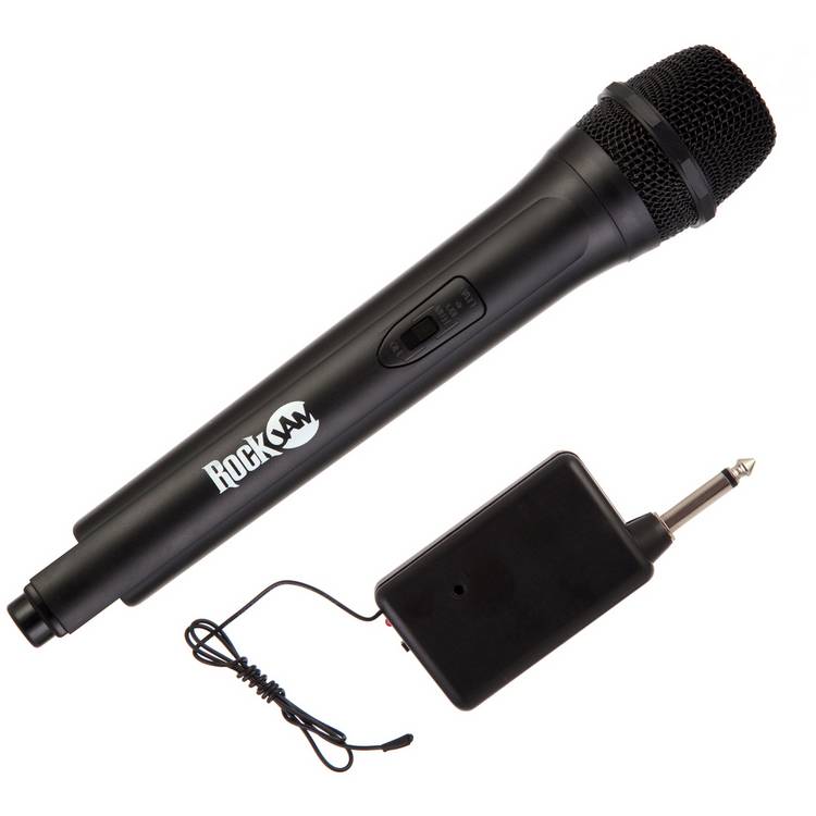 RockJam RJWM33-BK wireless microphone black, UK version