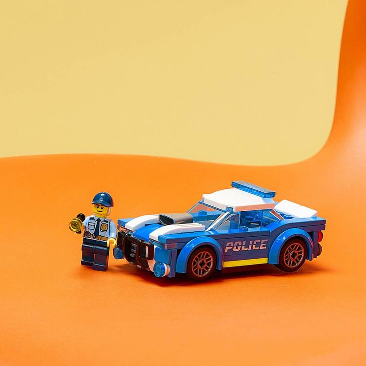 LEGO City Police Car toy building set, UK version