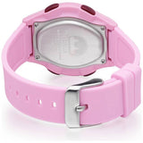 Lorus girls pink silicone strap digital watch - British product