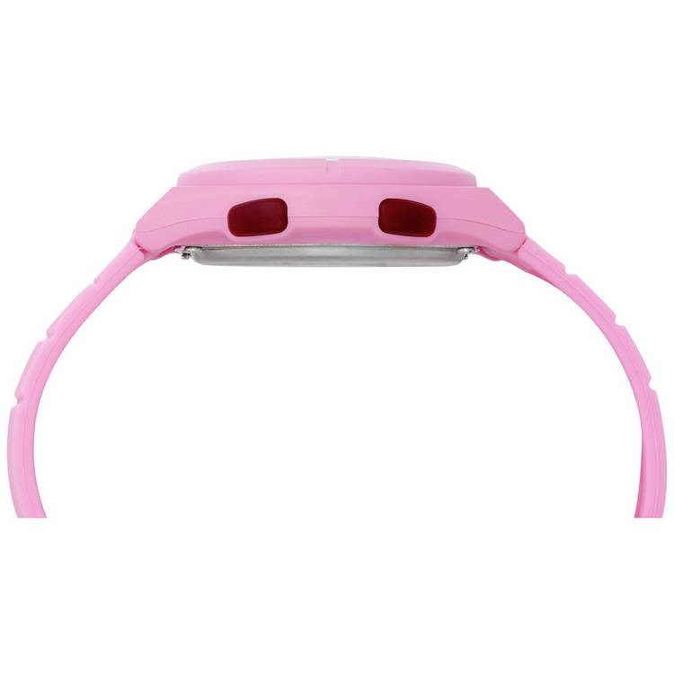 Lorus girls pink silicone strap digital watch - British product
