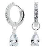 Argos Revere Sterling Silver Cubic Zirconia Huggie Hoop Earrings- Buy online at McGrocer