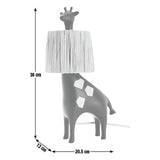 Habitat giraffe table lamp black 36cm tall, imported from the UK