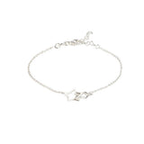 Revere sterling silver double star charm bracelet 20cm, UK version