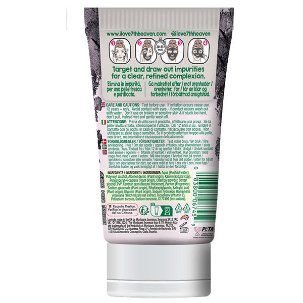 7th Heaven charcoal face mask salicylic acid 50ml, UK version