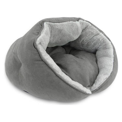 Argos Grey Suede and Faux Fur Cat Bed - Medium- Buy online at McGrocer
