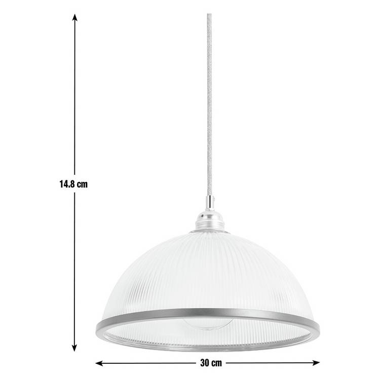 Argos Home Eumee clear glass lampshade 30cm - British product