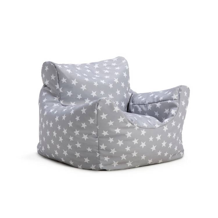 Habitat kids Funzee bean bag grey stars, UK version