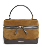 Sandro Paris Tangolino suede vanity bag small - British product