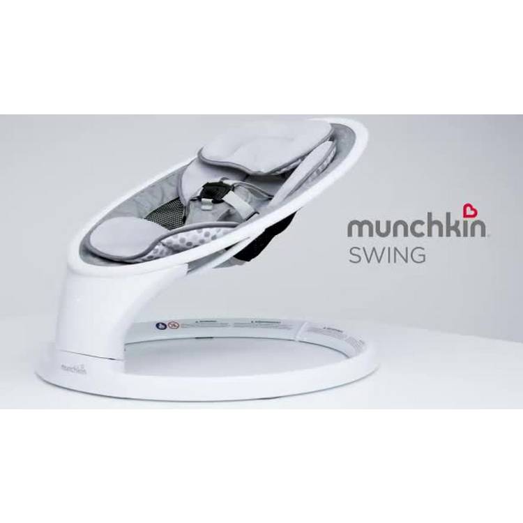 Munchkin Bluetooth baby swing for infants, UK version