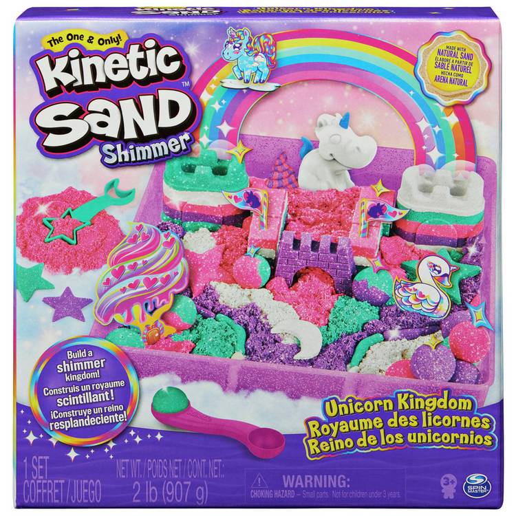 Kinetic Sand Rainbow Unicorn Playset 907g - British product