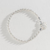 Revere sterling silver rope chain bracelet 21cm, imported from the UK