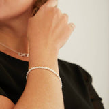 Revere sterling silver rope chain bracelet 21cm, imported from the UK