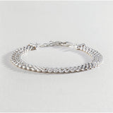 Revere sterling silver panther link flat bracelet 22cm - British product