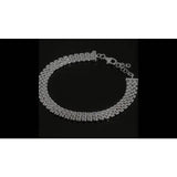Revere sterling silver panther link flat bracelet 22cm - British product