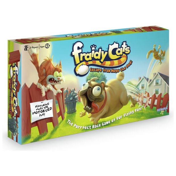 Fraidy Cats board game with motorised pug, imported from the UK