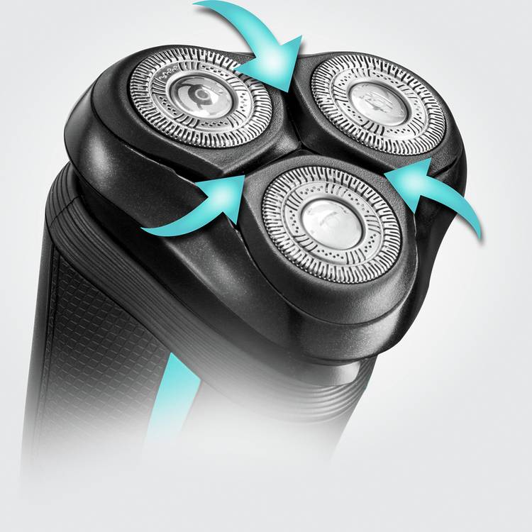 Remington R6 wet dry rotary electric shaver, UK version