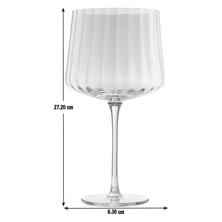 Habitat iridescent fluted gin glasses set of 4 - British product