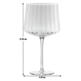 Habitat iridescent fluted gin glasses set of 4 - British product