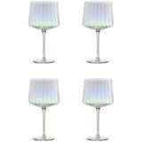Argos Habitat Iridescent Lustre Fluted Gin Glasses Set of 4- Buy online at McGrocer
