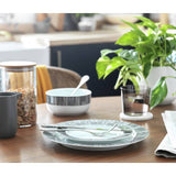 Argos Habitat Black Dash 12 Piece Porcelain Dinner Set- Buy online at McGrocer
