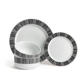 Habitat Black Dash 12 piece dinner set (British brand)