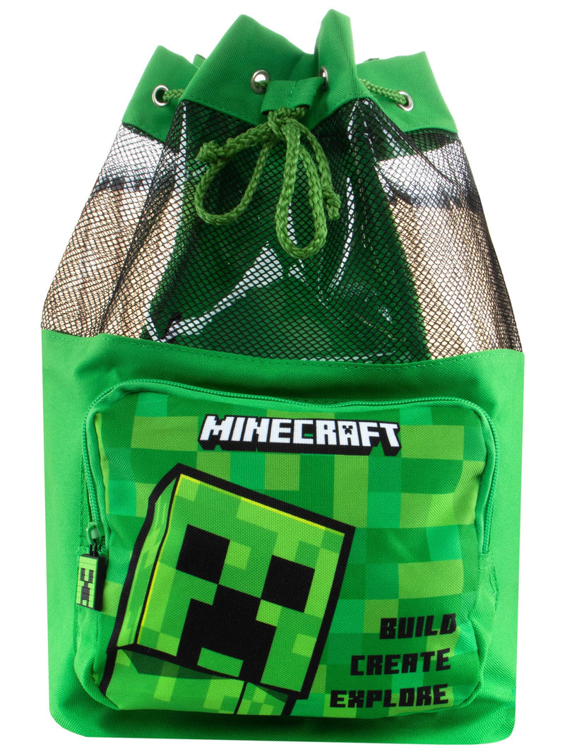 Minecraft green creeper swim bag (British brand)