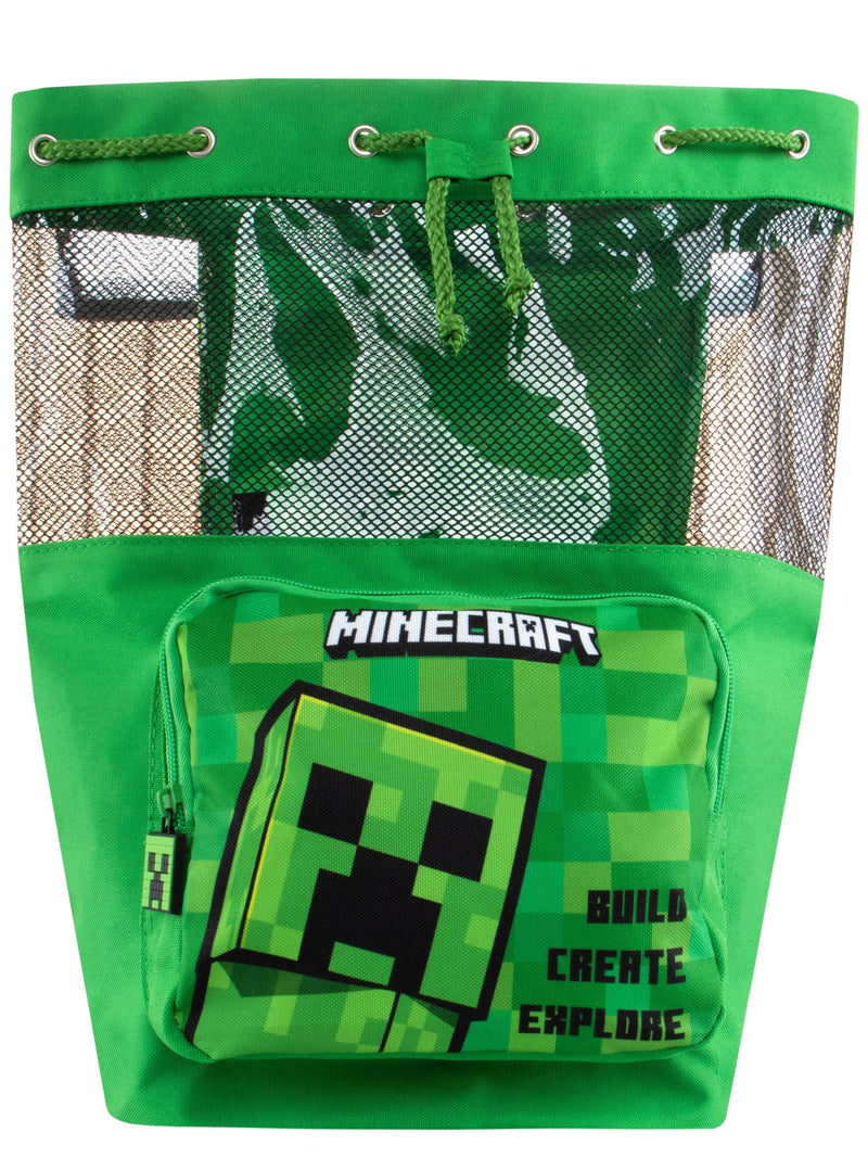 Minecraft green creeper swim bag (British brand)