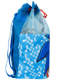 Sonic blue swim bag with drawstring 41cm (British brand)