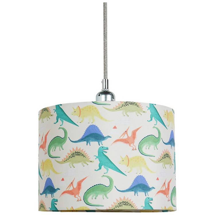 Argos Home white dinosaur lampshade 25cm, UK version