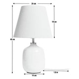 Argos Home Aquilla ceramic table lamp cream beige, imported from the UK