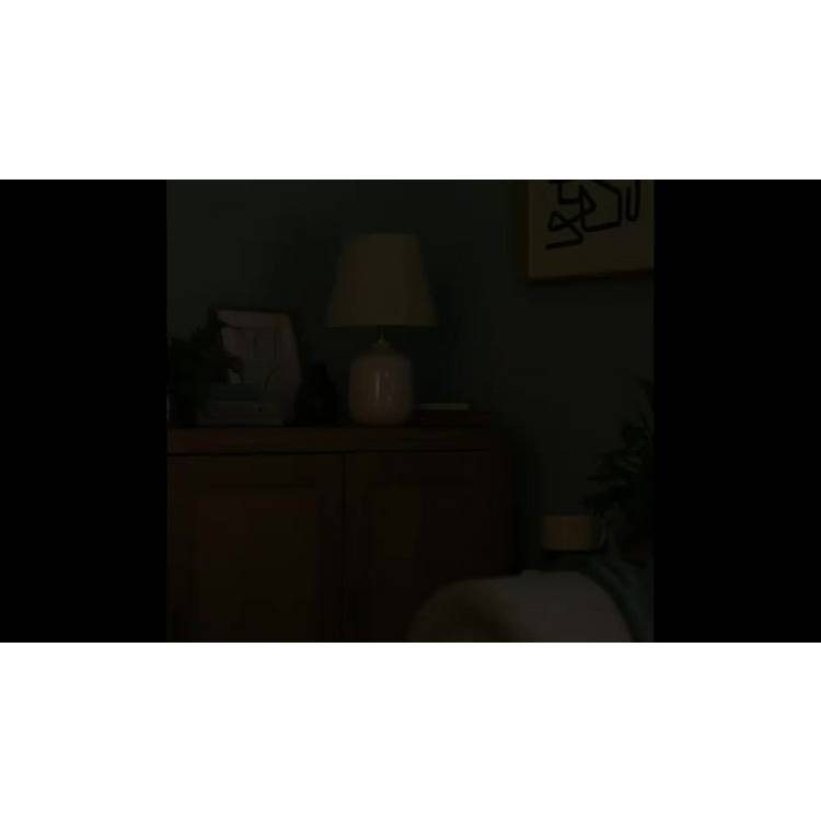 Argos Home Aquilla ceramic table lamp cream beige, imported from the UK