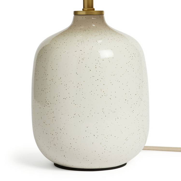 Argos Home Aquilla ceramic table lamp cream beige, imported from the UK