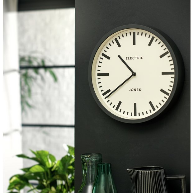 Jones wall clock grey, imported from the UK