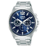 Argos Lorus Men's Stainless Steel Blue Dial Bracelet Watch- Buy online at McGrocer