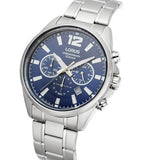 Lorus men's watch blue dial stainless steel bracelet 43mm (British brand)
