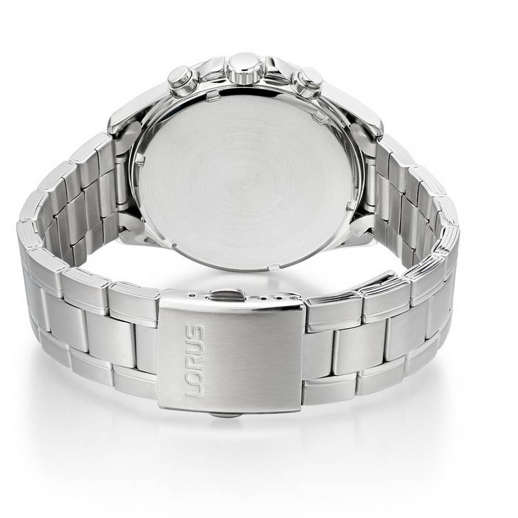 Lorus men's watch blue dial stainless steel bracelet 43mm (British brand)