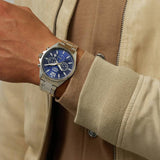 Lorus men's watch blue dial stainless steel bracelet 43mm (British brand)