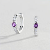 Argos Revere Sterling Silver Cubic Zirconia Huggie Hoop Earrings 4mm- Buy online at McGrocer