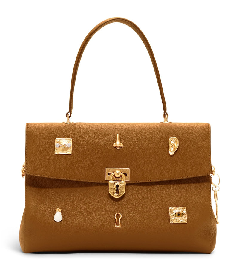 Schiaparelli leather Secret Bijoux top-handle bag, UK version